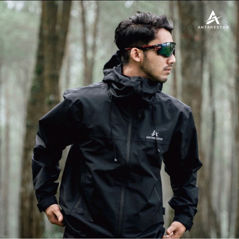 GORPCORE ANTARESTAR HITAM JAKET OUTDOOR JAKET GUNUNG MANUSELA WATERPROOF