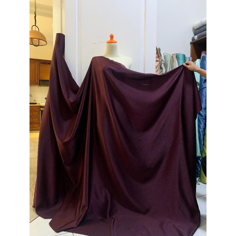 MURAH Kain satin roberto Velvet valentino premium (bridesmaid)/ bahan satin Velvet.