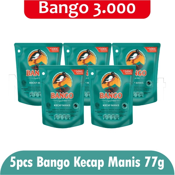 

[ Paket Isi 5 ] Bango Kecap Manis 77gr/60ml Kemasan Kecil