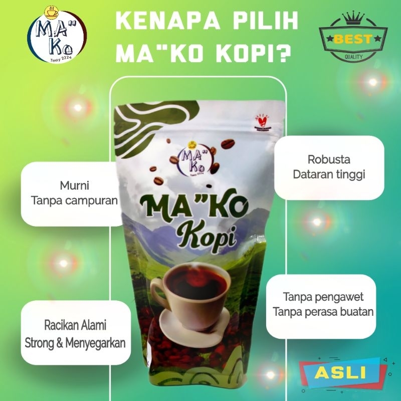 

Asako Kopi / Kopi Robusta murni dataran tinggi 250gr