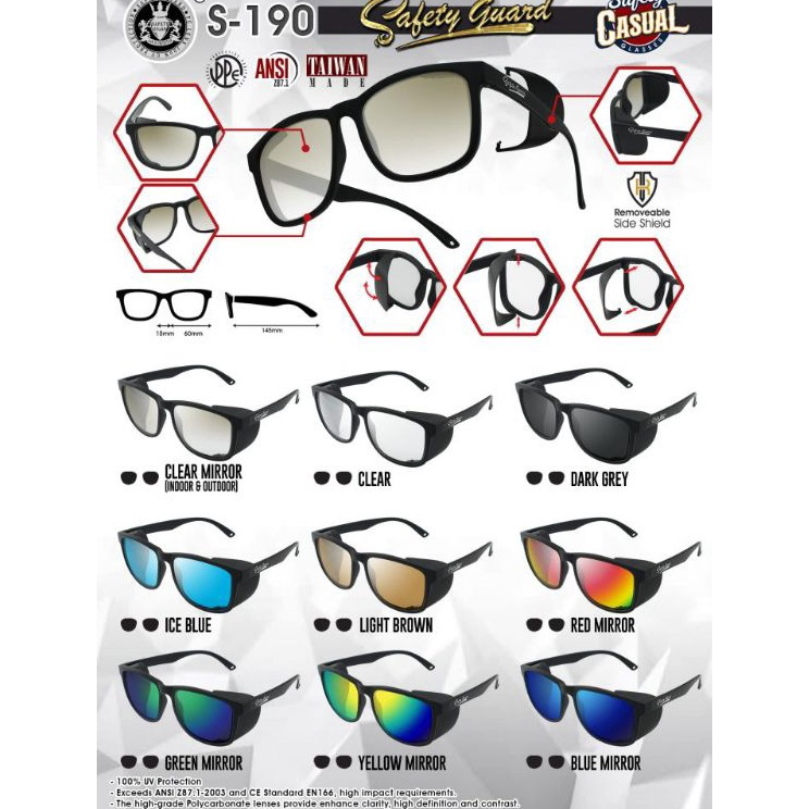 SALE  kacamata safety guard type S19