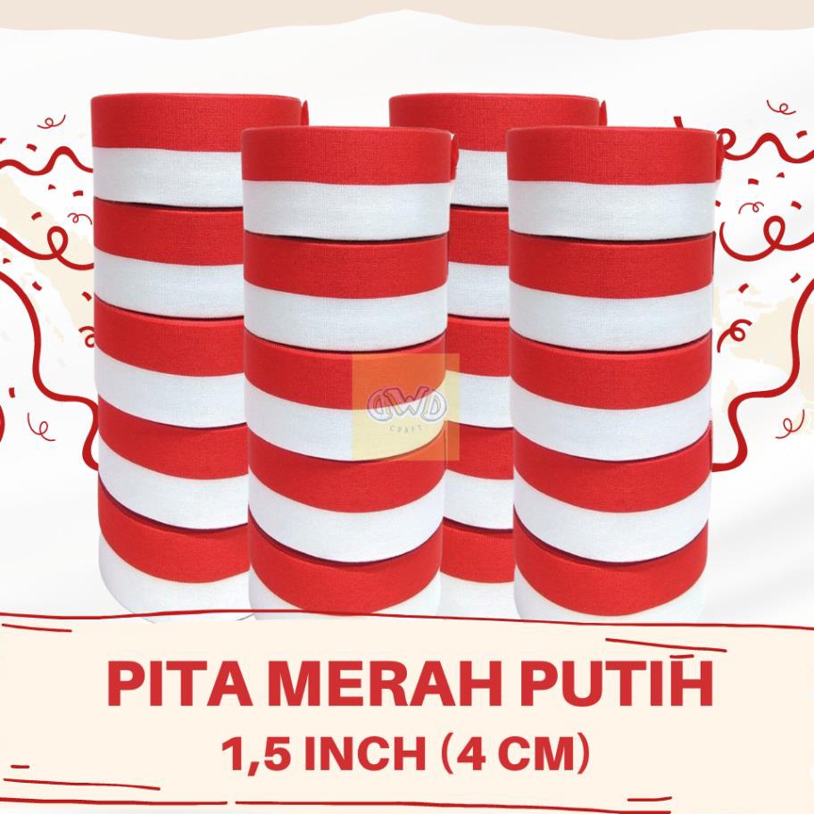 

PRODUK AWAL TAHUN PITA MERAH PUTIH 15 INCH 4 CM PITA KAIN