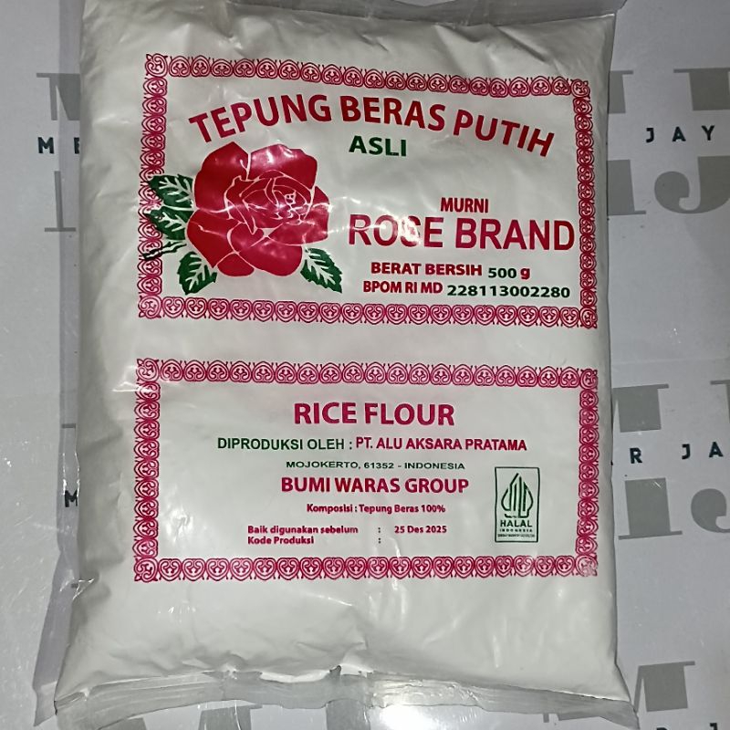 

Tepung BERAS Putih Rose Brand Kemasan 500gr 1 Pack