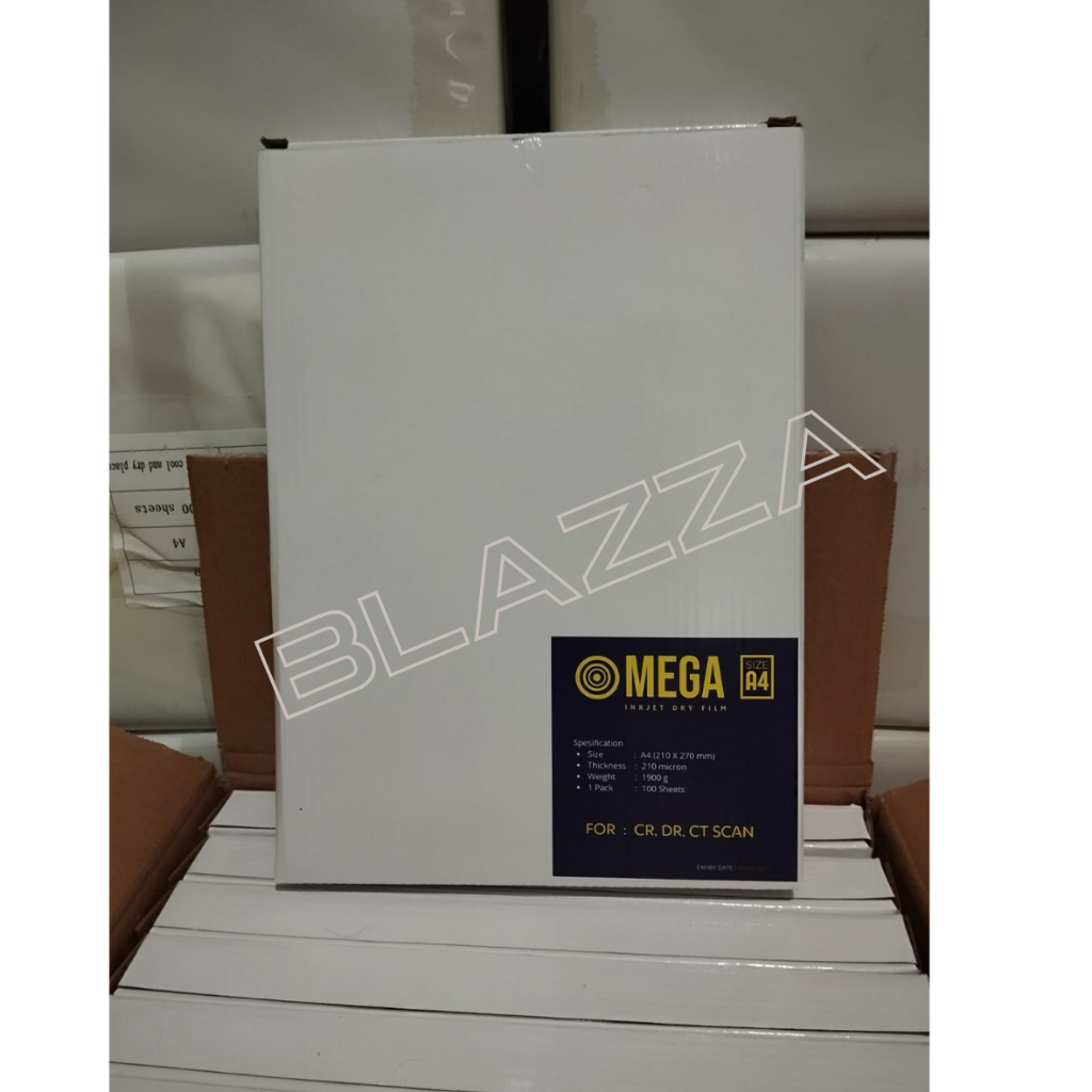 Paper Medical Imaging Inkjet Dry Film Radiologi Rontgen X-Ray Omega Blue ukuran A4