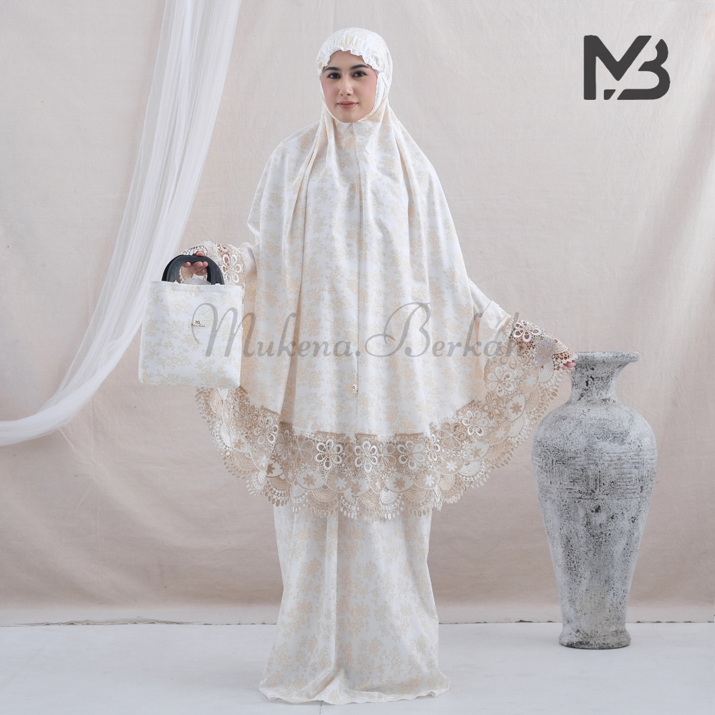 Mukena Amanda Series Katun Mikro Renda Mewah Full Set