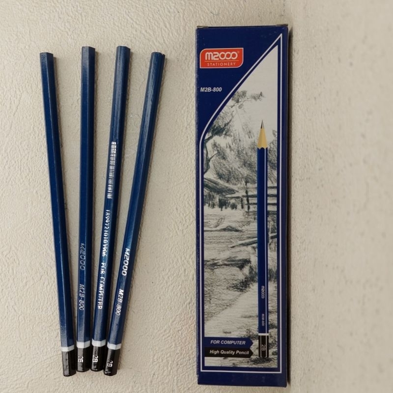

AMS PENSIL 2B FOR COMPUTER 12 PCS | PENSIL HIGH QUALITY M 2000