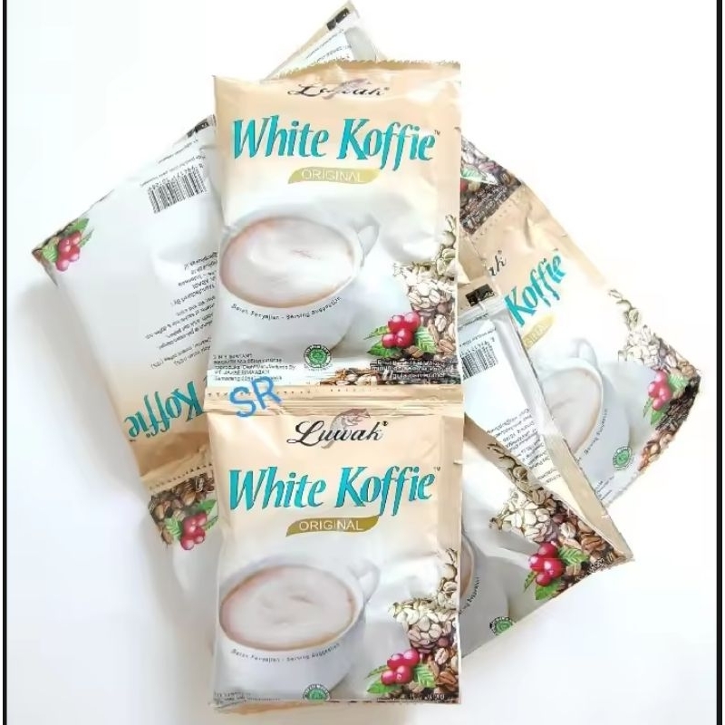 

Kopi White Koffie Original 1 Renceng isi 10 Sacheet