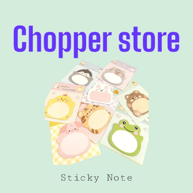 

COD Sticky Notes Motif Hewan Tempel Kertas Kecil Catatan Kecil