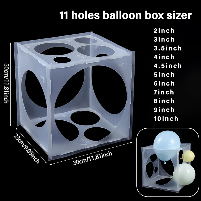 Balloon Sizer Alat Pengukur Balon 11 Lubang Balon Sizer Untuk Dekorasi Pesta