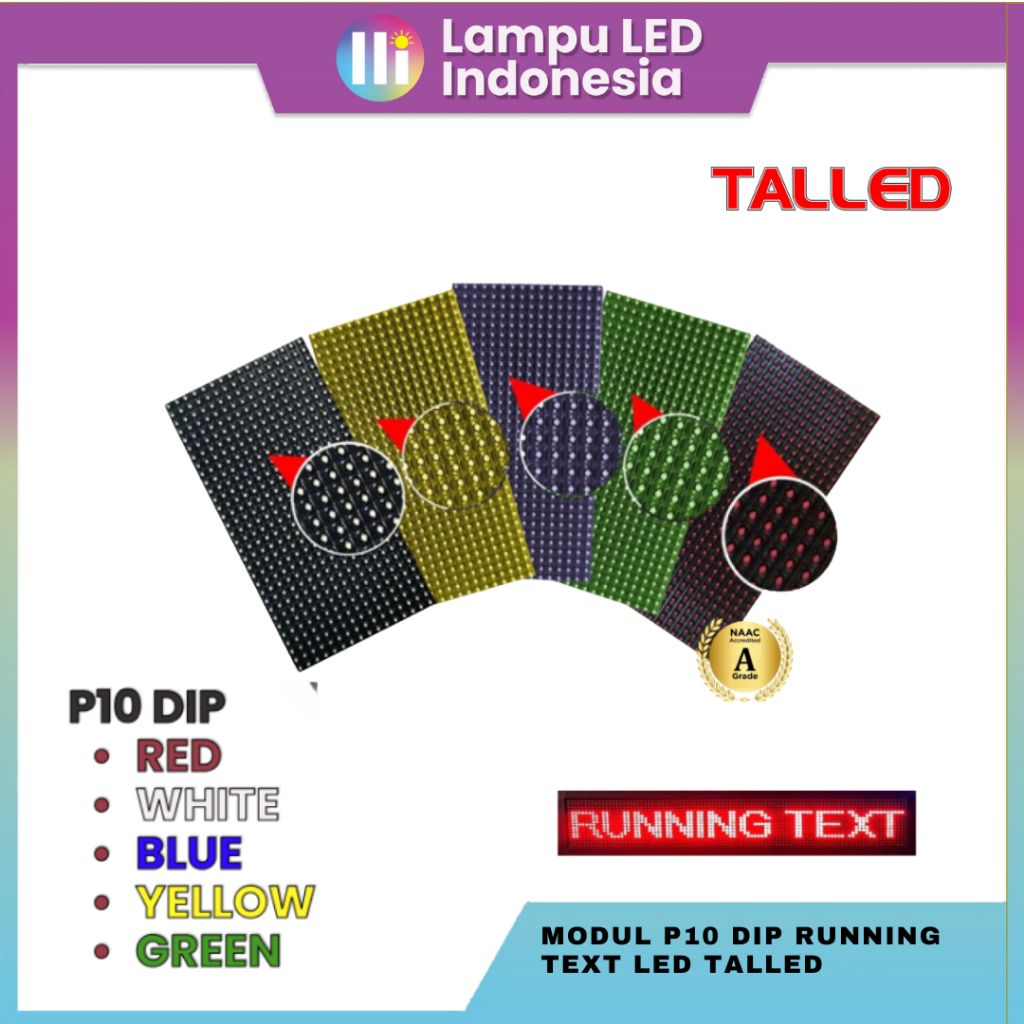MODUL P10 DIP RUNNING TEXT | RUNNING TEXT CAILING | RUNNING TEXT TALLED | CONTROLLER
