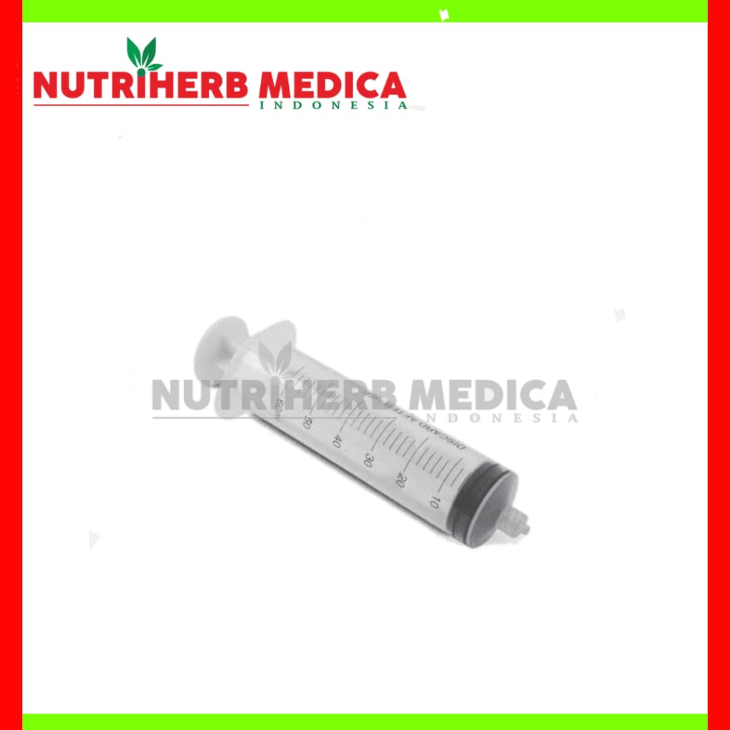 Spuit 50cc Onemed Lubang Tengah Tanpa Needle Jarum  50ml One Med Spuit 50 ml 50 cc