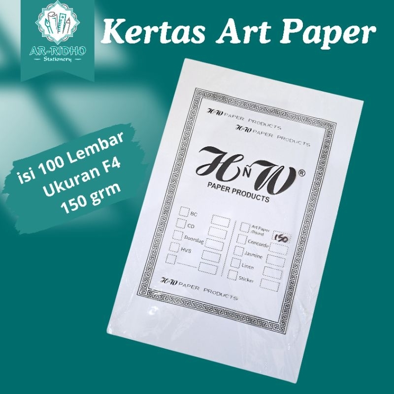 

Kertas Art Paper 150 gsm