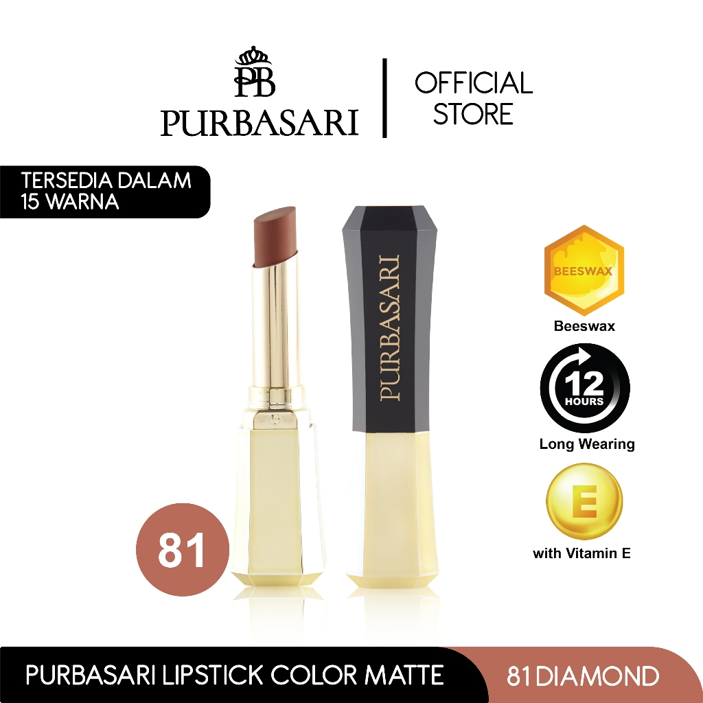 [100% Original] Purbasari Lipstick Color Matte / Lipstik Purbasari Colormatte / Lipstik Matte Purbas