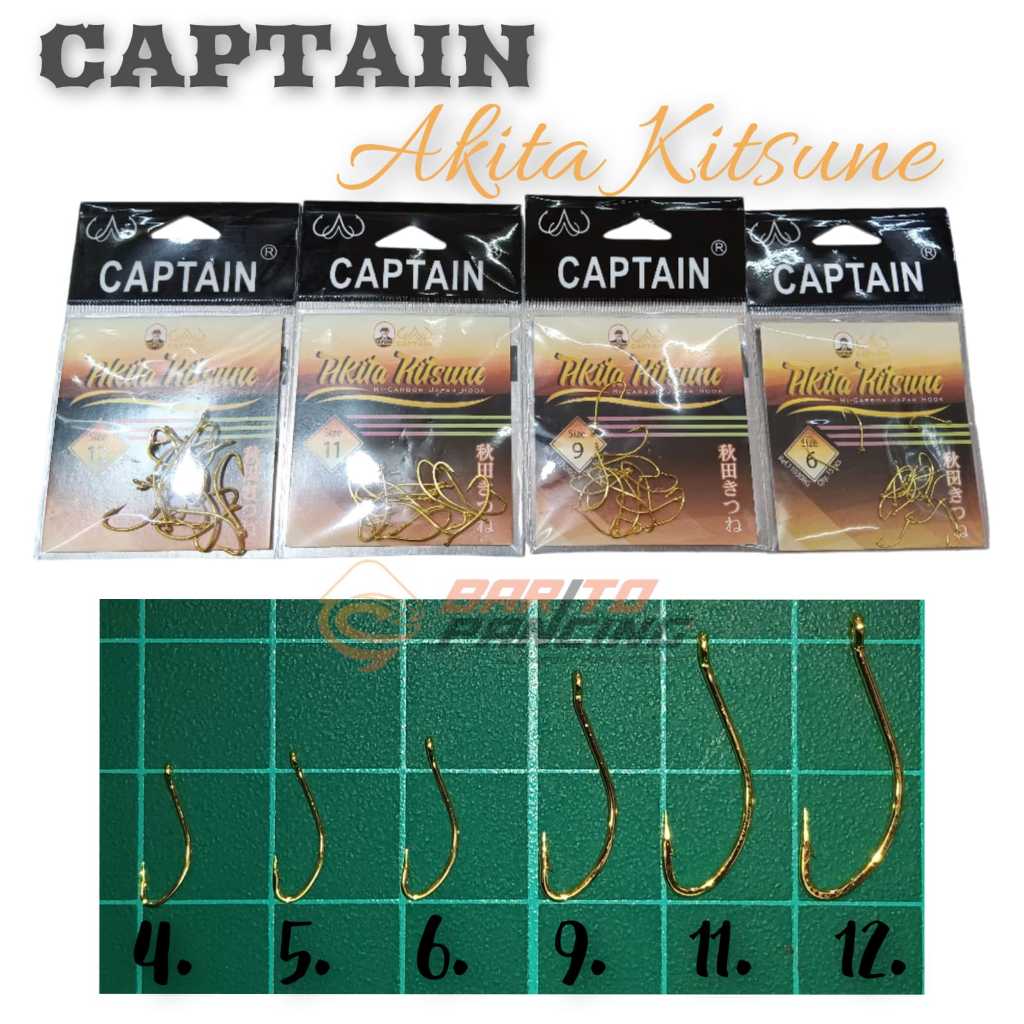 Kail Pancing CAPTAIN AkitaKitsune Ring Fishing Hook