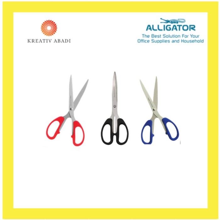 

Alligator Small Scissors Red/Black/Blue Grip