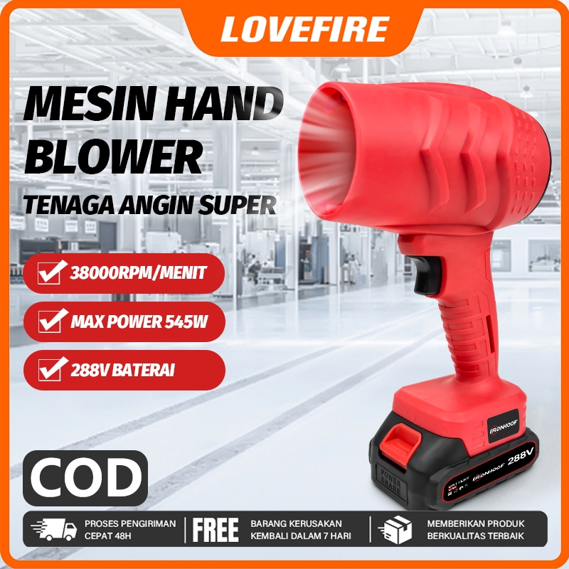 IRONHOOF 288V Mesin Hand blower Cordless  Mesin  blower baterai Hand blower Mini Super Powerful