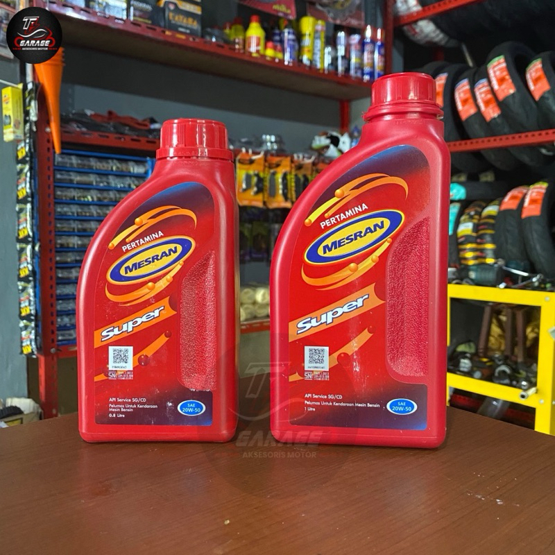 oli mesin pertamina mesran 0,8L & 1L - oli mesran - oli matic mesran - oli motor matic
