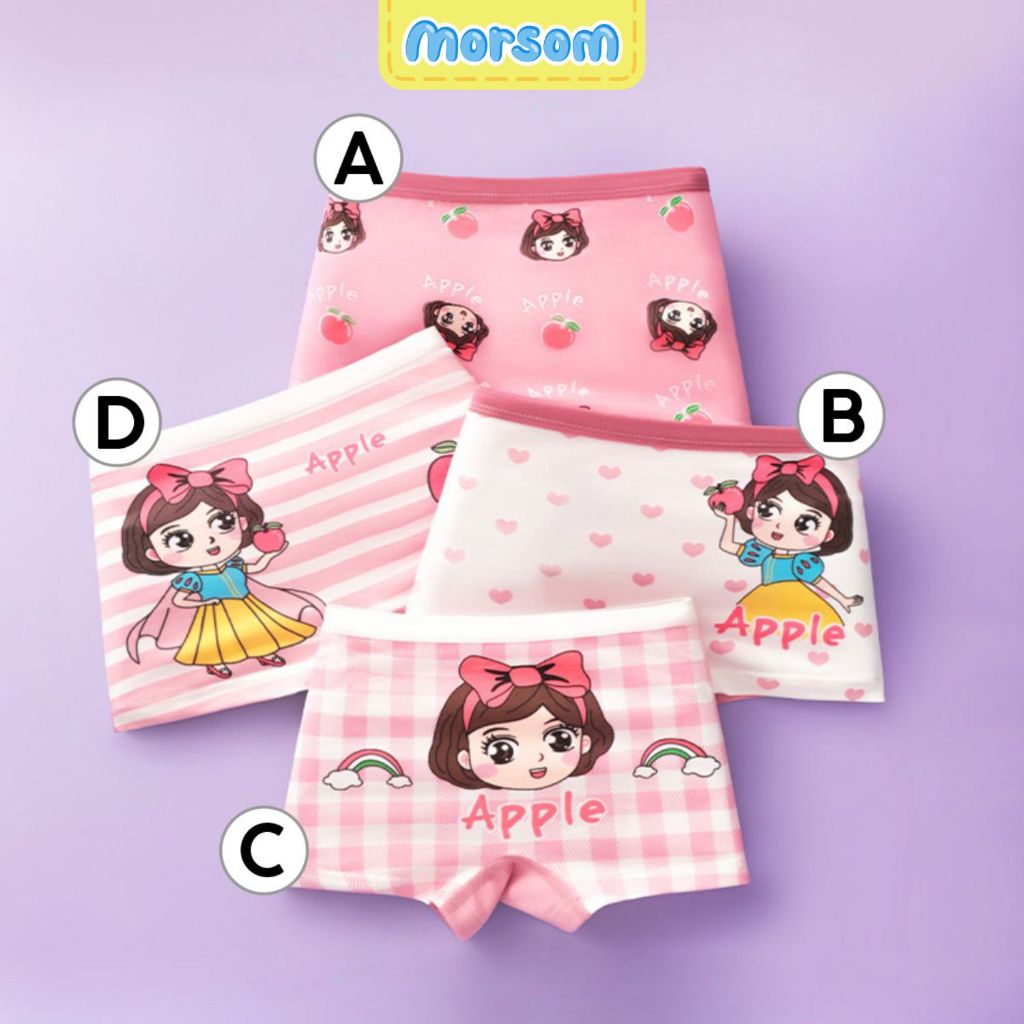 MORSOM - Celana Dalam Katun Import Anak Perempuan 2-10 Tahun