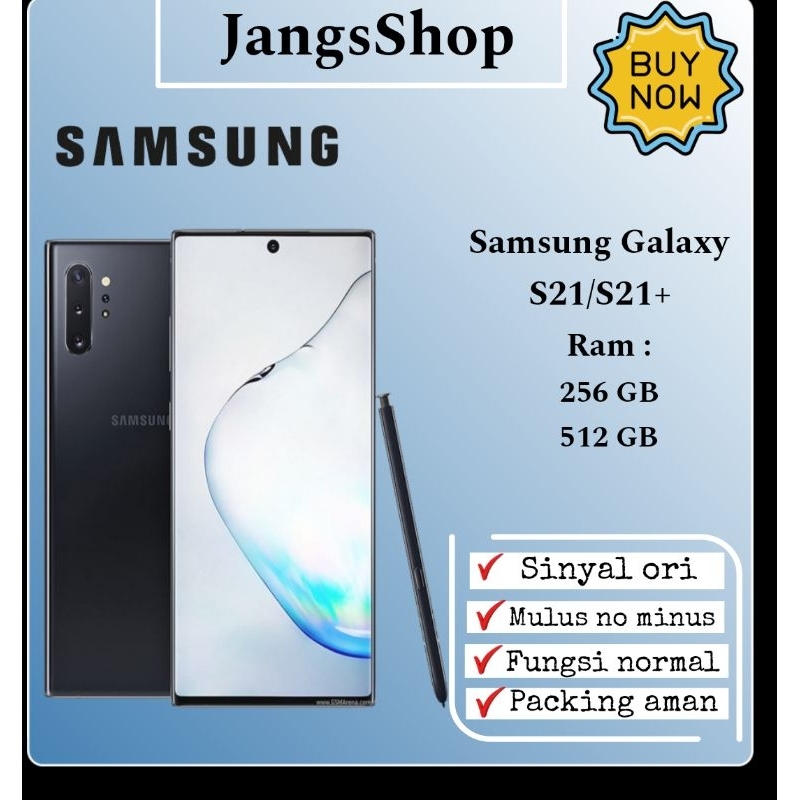 Samsung Galaxy Note10+/Note10 5G 12/256/512GB SECOND LIKE NEW