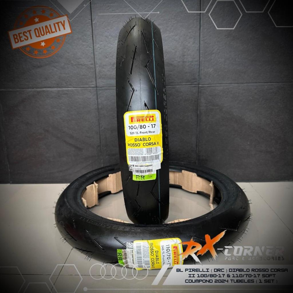 Ban pirelli diablo rosso corsa 2 100/80 -17 110/70 - 17 ban pirelli ninja r ninja rr mx king sonic