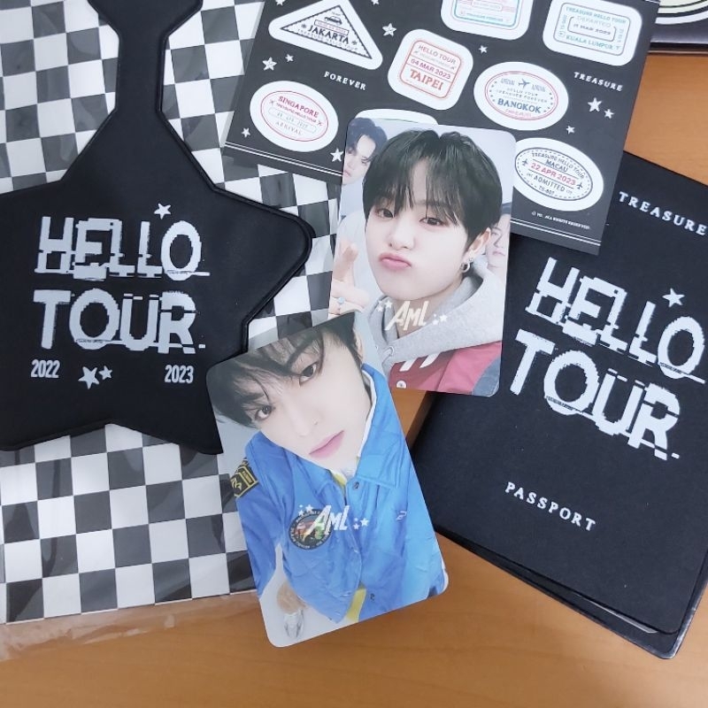 PHOTOCARD TREASURE JIHOON JAEHYUK HELLO TOUR TRAVEL KIT
