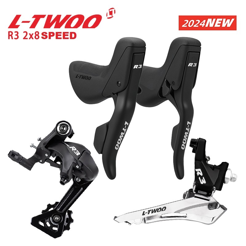 GROUPSET SHIFTER FD RD LTWOO R3 2 X 8 - 16 SPEED - DROPBAR BALAP ROAD GRAVEL KOMPATIBEL SHIMANO