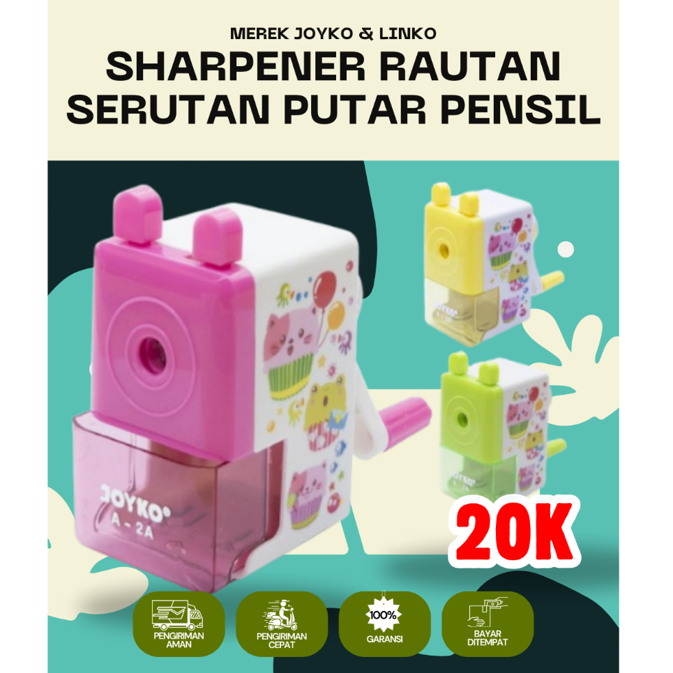 

Sharpener Rautan Serutan Putar Joyko A-0A