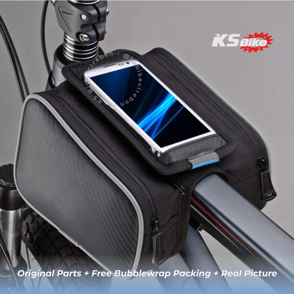 Tas Frame Sepeda Case Smartphone Roswheel ROS 12 Bicycle Bag Waterproof KS Bike Cirebon