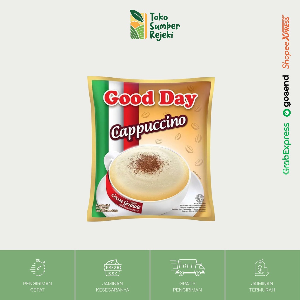 

Good Day Cappuccino With Chocolate Granule - Toko Sumber Rejeki Yogyakarta