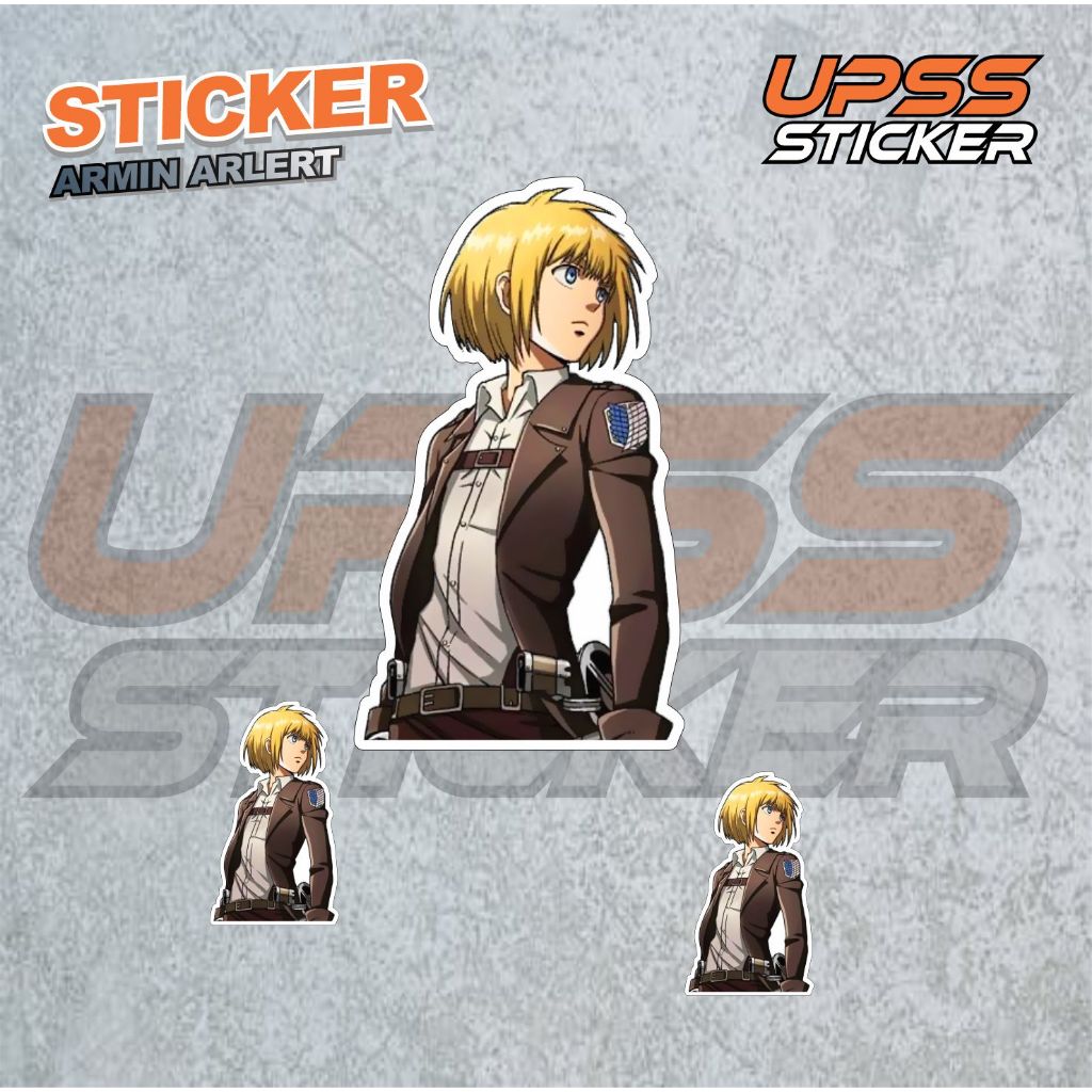 

Stiker Sticker Armin Arlert Case Phone Logo Brand Band Aesthetic Journal Clothing Basic Casing Striping Tempel Label Merk Dinding Graftac Vinyl High Quality decal