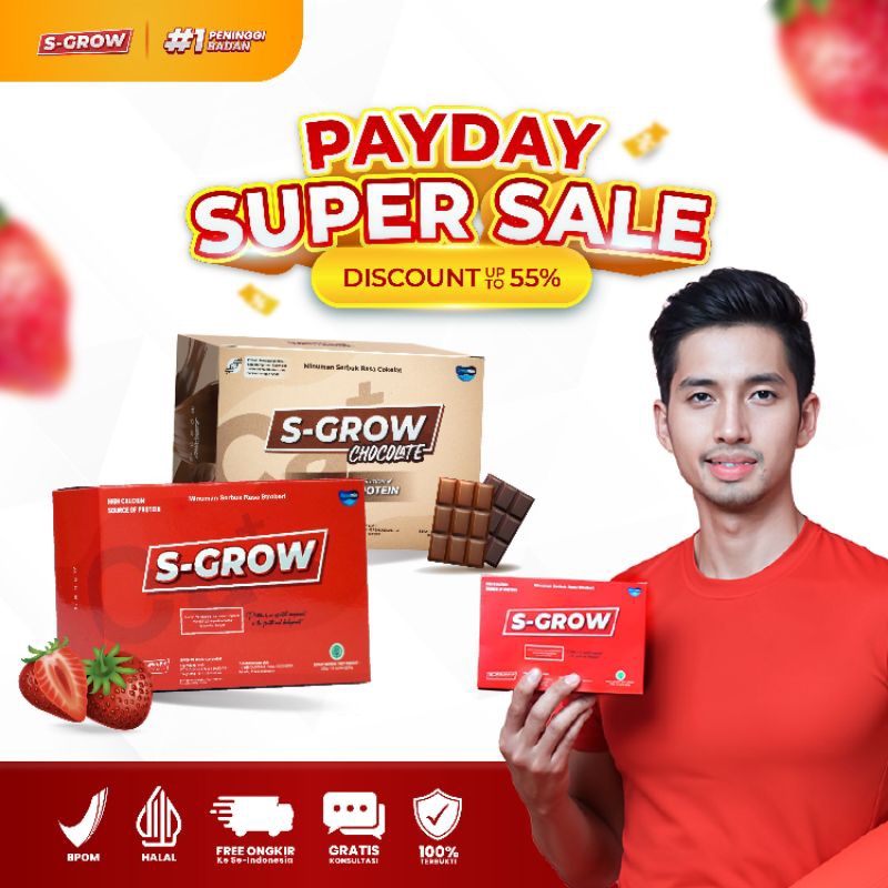

S Grow susu peninggi badan (1box) isi 10 sachet