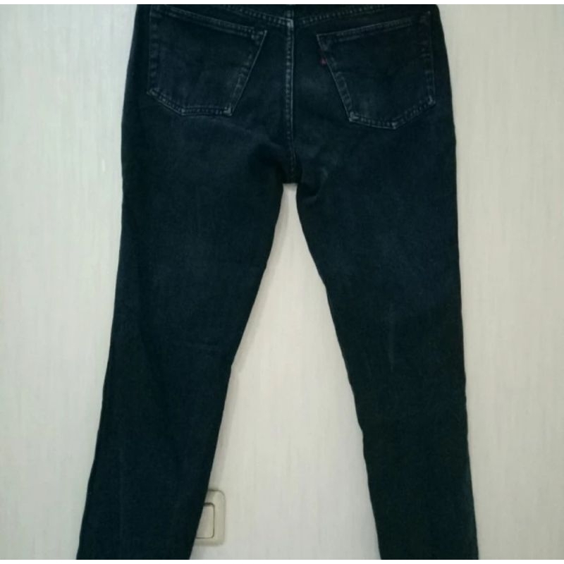 PRELOVED Celana panjang Jeans pria/cowok Hitam