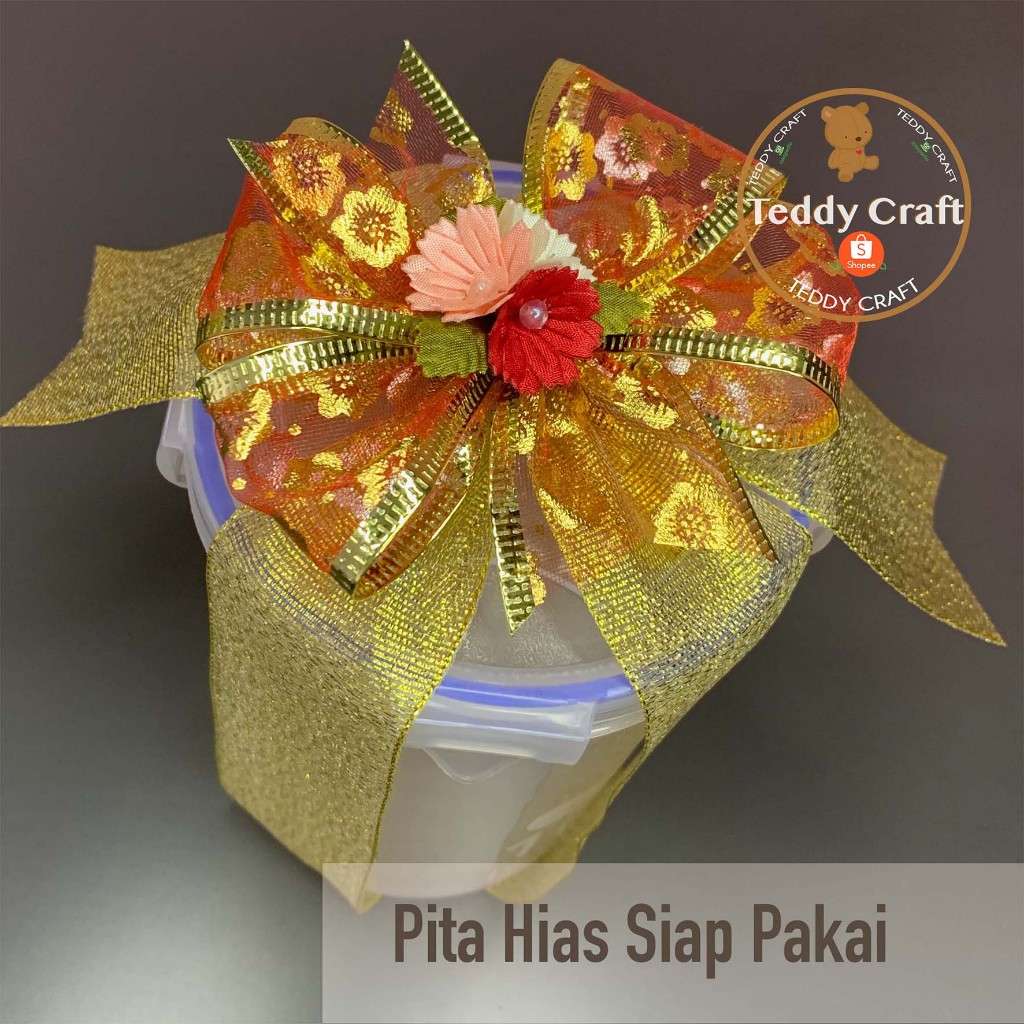 

Pita Hias Siap Pakai - Pita Hampers - Pita Moon Cake - Mid Autumn - Pita Kue Bulan - Imlek - Parcel - Pita Kado - Pita Kue - Teddy Craft