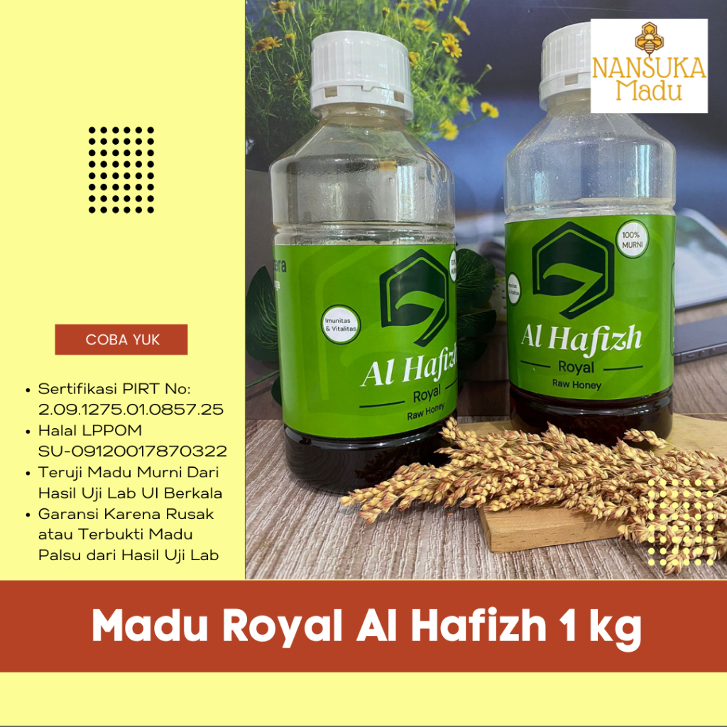 

Madu AlHafizh Royal Murni asli Madu Hutan Sumatra 1 kg - Madu Mentah Al-Hafizh - Al Hafizh 1000 gr