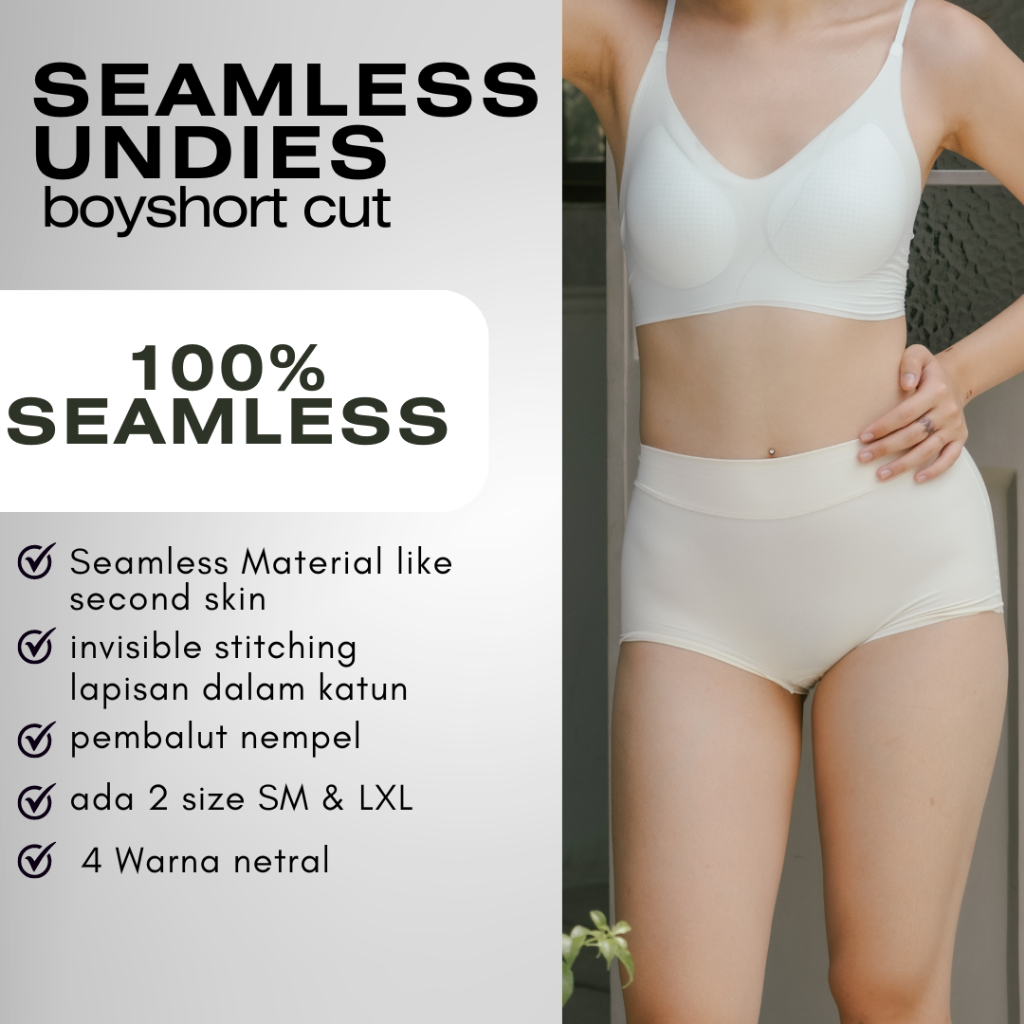 SNUGSANDHUG seamless Boyshort underwear S-XL