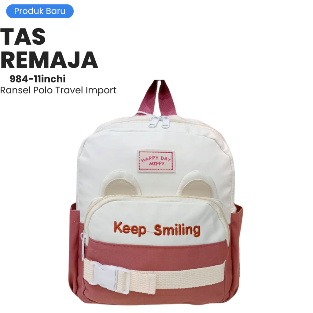 Tas Anak Perempuan Size 11inchi Travel Jalan-jalan 984 Lucu Import