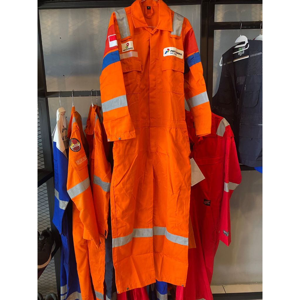 Nomex Pertamina Coveral Pertamina Wearpack Nomex Pertamina Orange