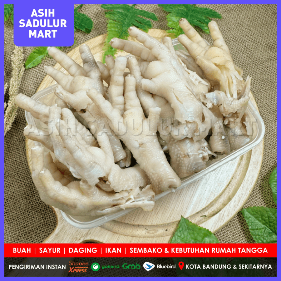 

Ceker Ayam Tanpa Tulang Frozen | Mercon |Rempa Mercon | 1kg,500gr & 200gr Promo Bandung | Asih Sadulur Mart