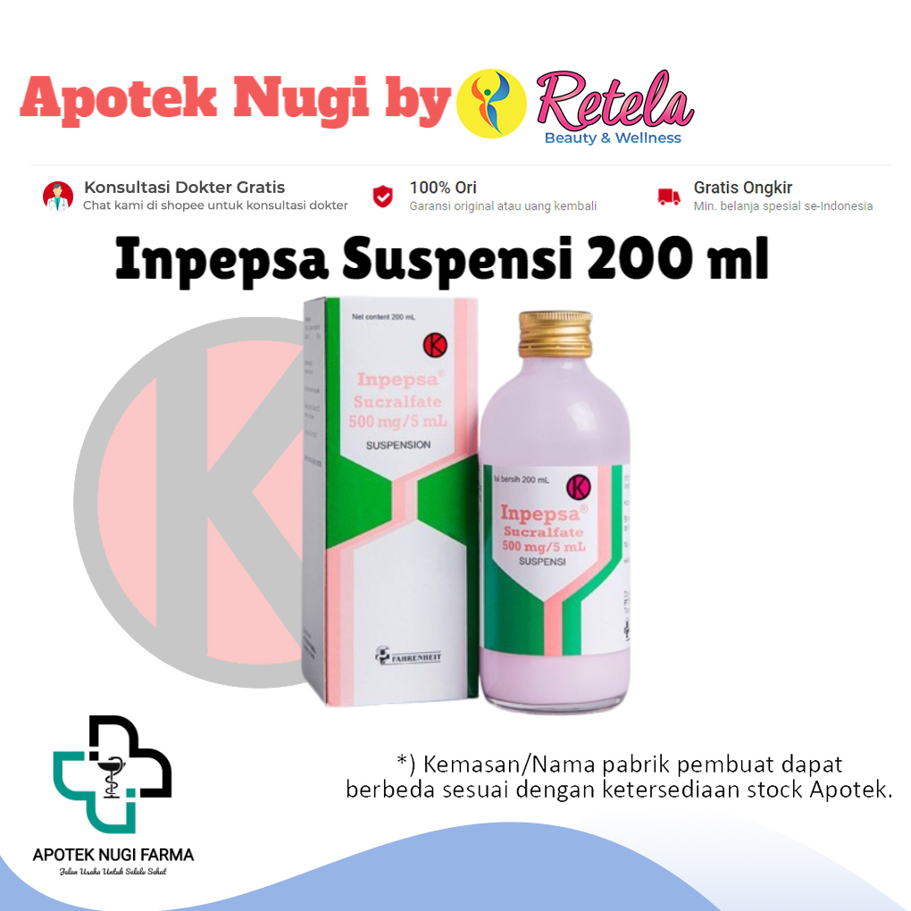 Inpepsa Suspensi 200 ml / Sucralfate