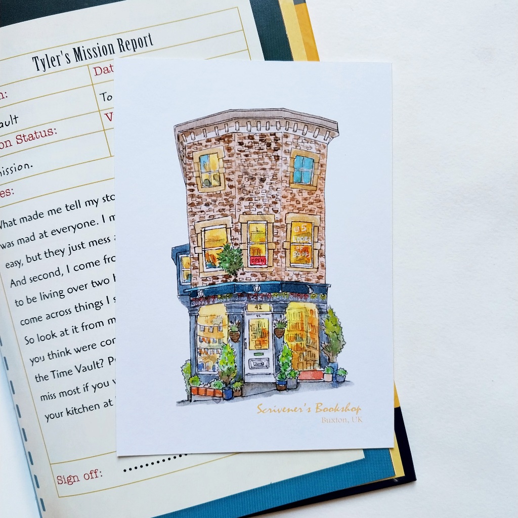 

Bookshop Postcard / Kartu Pos Ilustrasi / Watercolour Illustration Postcard