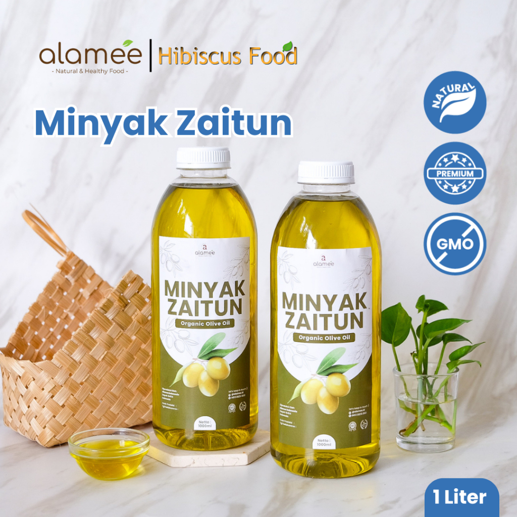 

ALAMEE Minyak Zaitun Untuk Diminum Masak Olive Oil Extra Virgin Organic Organik Murni Asli EVOO