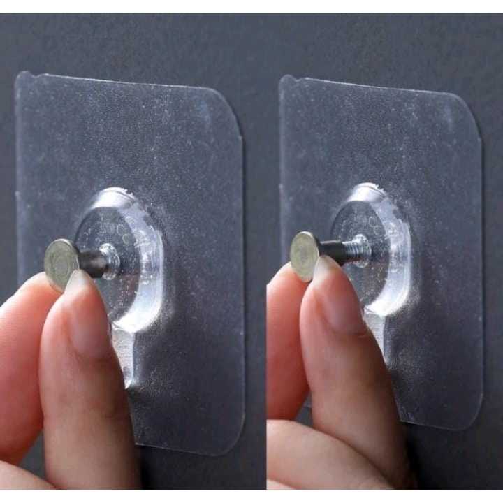 Hook paku gantungan tanpa paku gantungan bingkai foto jam dinding tanpa paku gantungan serbaguna