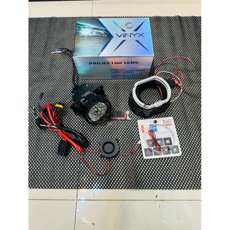 PROJECTOR BILED VINYX P75 LASER BEAM 70watt PAKETAN SET