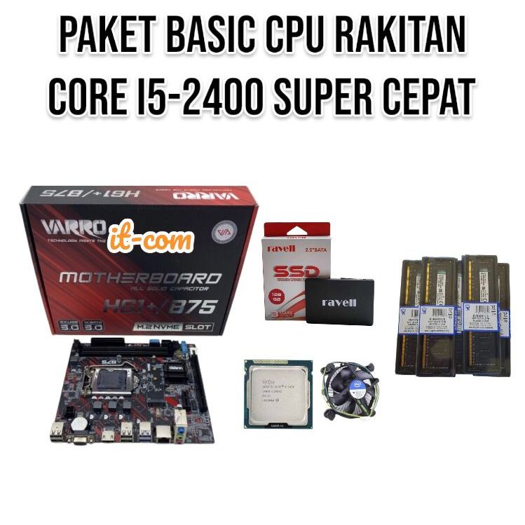 PAKET CPU INTEL CORE I5-2500 SUPER MURAH NO LEMOT