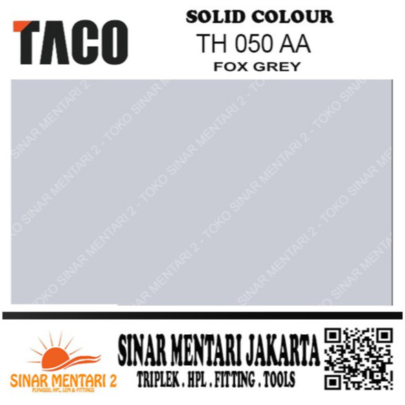 TACO HPL SOLID COLOUR TH 050 AA FOX GREY