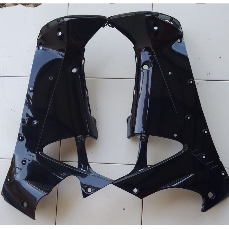 sayap dalam legshield honda supra x125 x 125 old lama kiri kanan hitam fmb ahm original