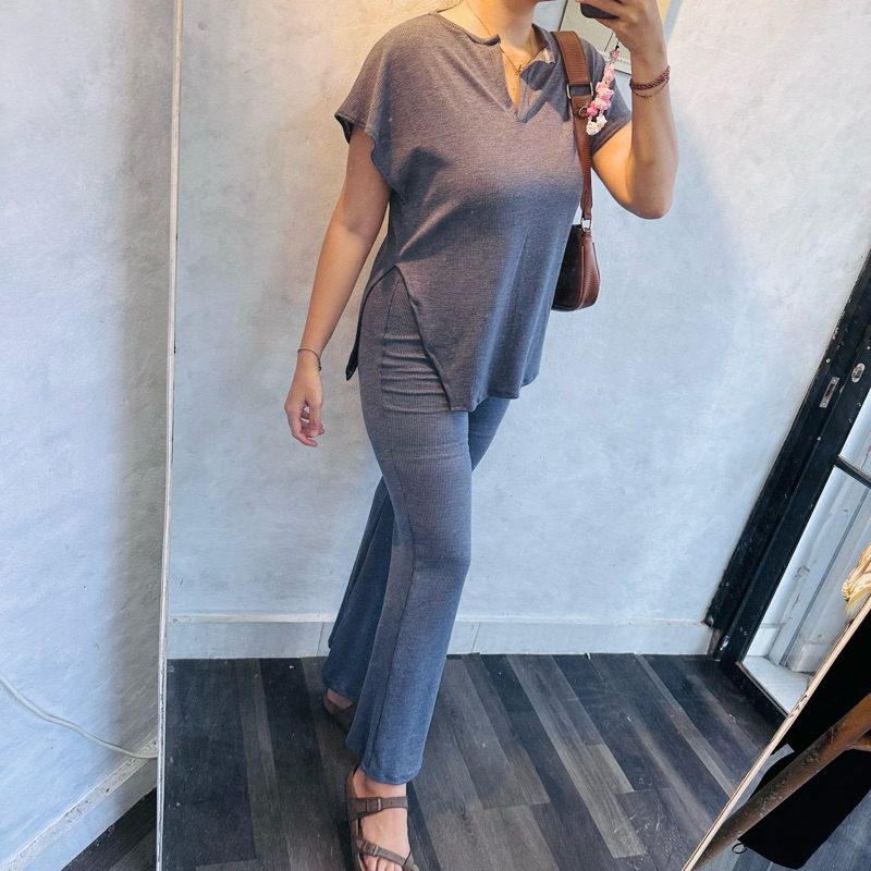 one set rib knit katun selena