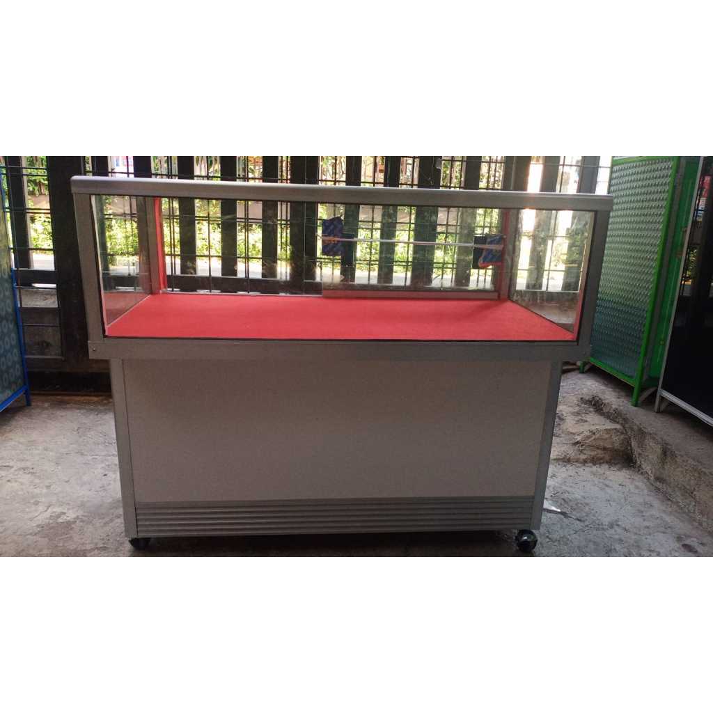 Etalase Handphone Etalase Counter Hp / Pulsa 1 M (95x30x80cm) KURIR TOKO KHUSUS BOGOR