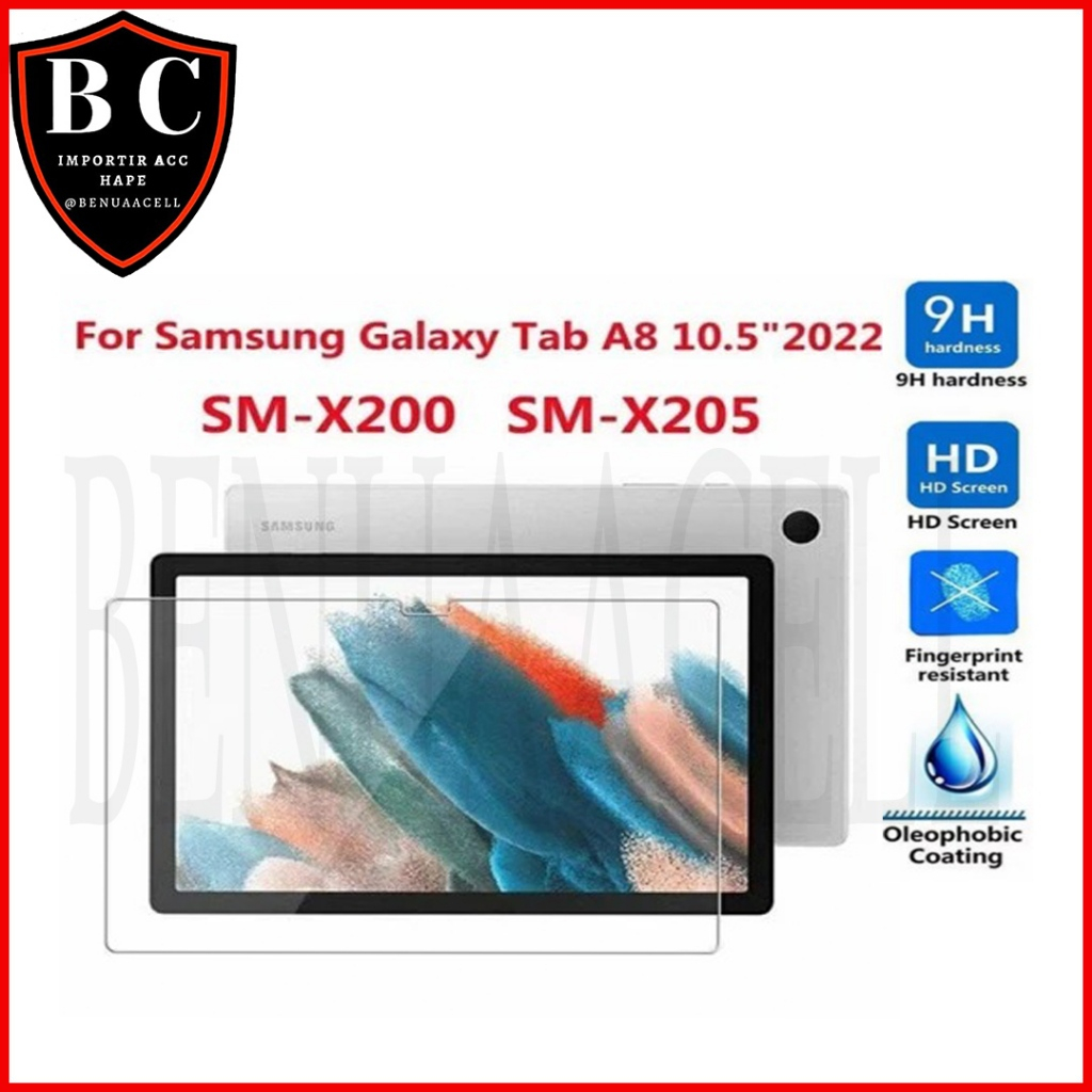TEMPERED GLASS SAMSUNG TAB A8 2022 ANTI GORES SAMSUNG TAB A8 X200 X205