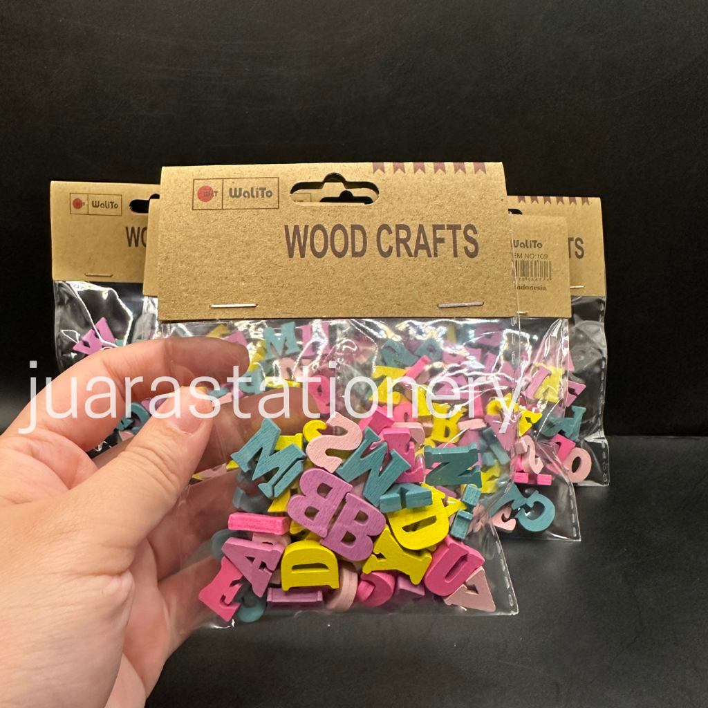 

Wood Craft Huruf 109 (359) - Kerajinan Bahan Kayu untuk Prakarya Bentuk Huruf (359)
